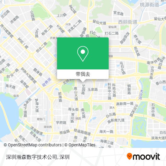 深圳瀚森数字技术公司地图