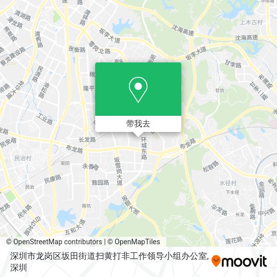 深圳市龙岗区坂田街道扫黄打非工作领导小组办公室地图