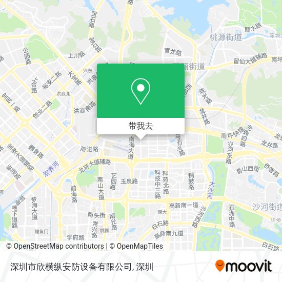 深圳市欣横纵安防设备有限公司地图
