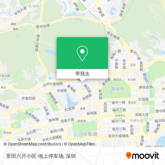 景田六片小区-地上停车场地图