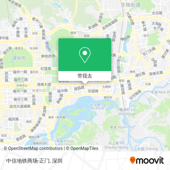 中信地铁商场-正门地图