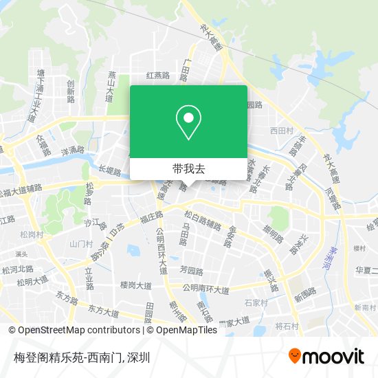 梅登阁精乐苑-西南门地图