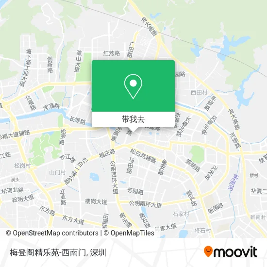 梅登阁精乐苑-西南门地图