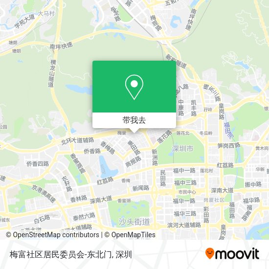 梅富社区居民委员会-东北门地图