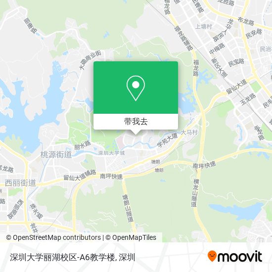 深圳大学丽湖校区-A6教学楼地图