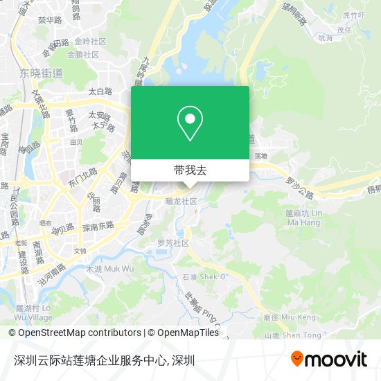 深圳云际站莲塘企业服务中心地图