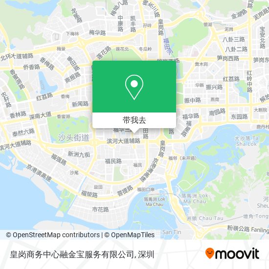 皇岗商务中心融金宝服务有限公司地图