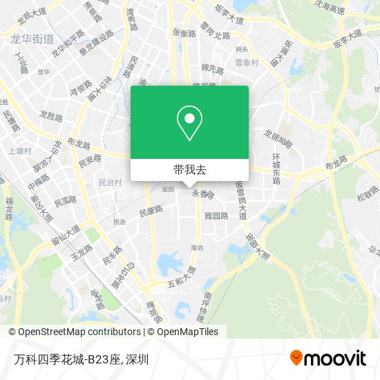 万科四季花城-B23座地图