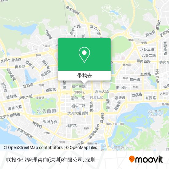 联投企业管理咨询(深圳)有限公司地图
