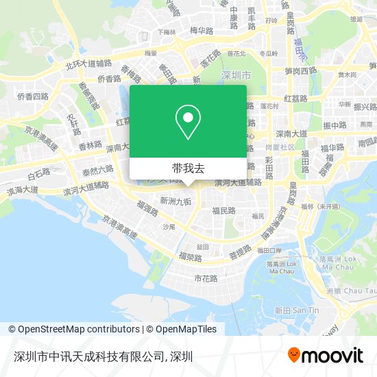 深圳市中讯天成科技有限公司地图