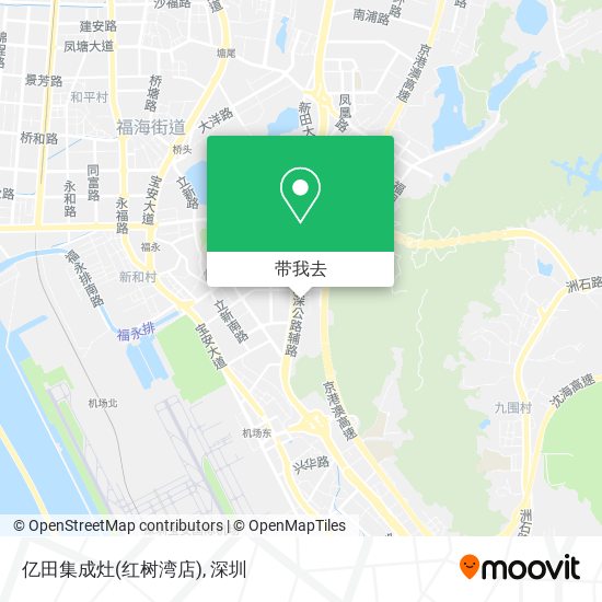 亿田集成灶(红树湾店)地图
