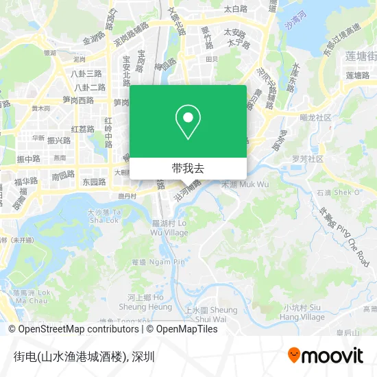 街电(山水渔港城酒楼)地图