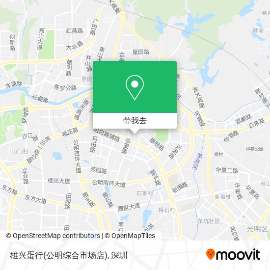 雄兴蛋行(公明综合市场店)地图