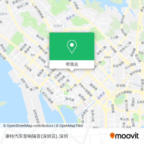 康特汽车音响隔音(深圳店)地图