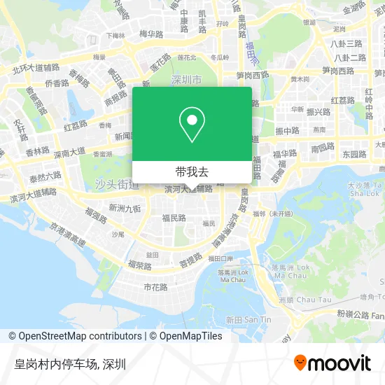 皇岗村内停车场地图