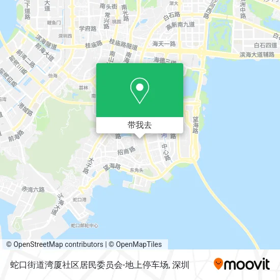 蛇口街道湾厦社区居民委员会-地上停车场地图