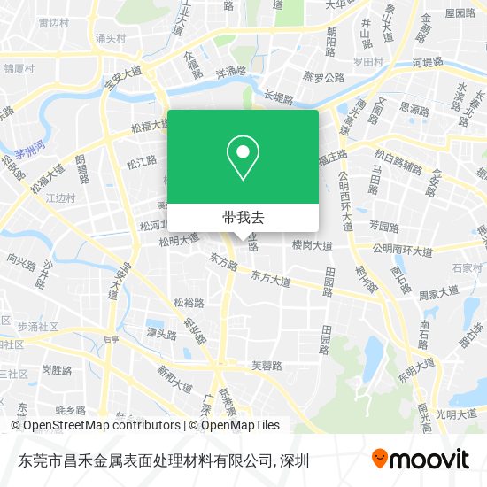 东莞市昌禾金属表面处理材料有限公司地图