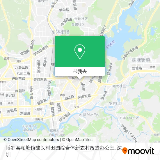 博罗县柏塘镇陂头村田园综合体新农村改造办公室地图