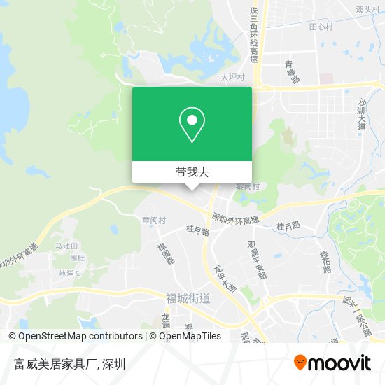富威美居家具厂地图
