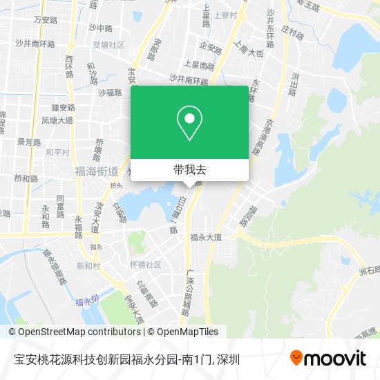 宝安桃花源科技创新园福永分园-南1门地图