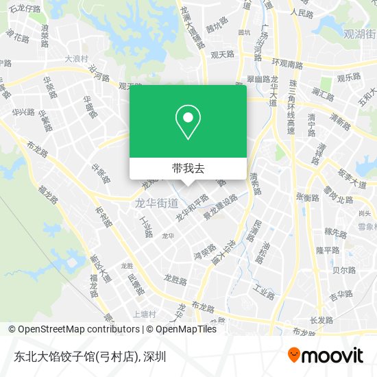 东北大馅饺子馆(弓村店)地图
