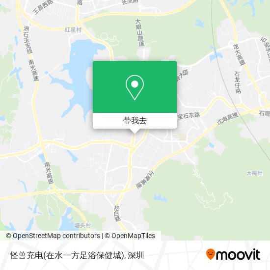 怪兽充电(在水一方足浴保健城)地图