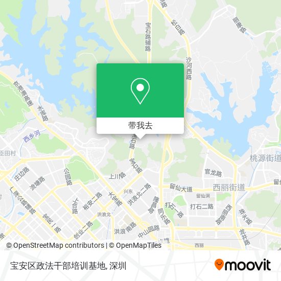 宝安区政法干部培训基地地图