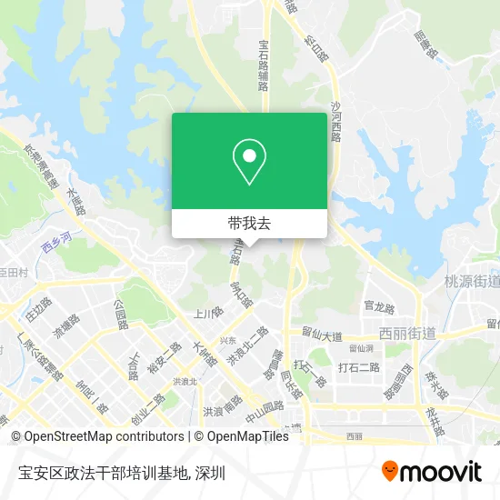 宝安区政法干部培训基地地图