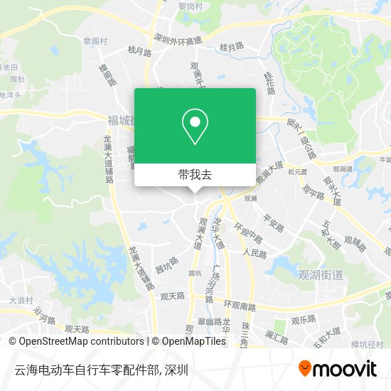 云海电动车自行车零配件部地图