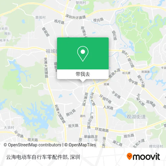云海电动车自行车零配件部地图