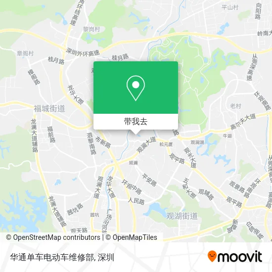 华通单车电动车维修部地图