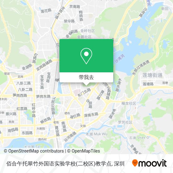 佰合午托翠竹外国语实验学校(二校区)教学点地图