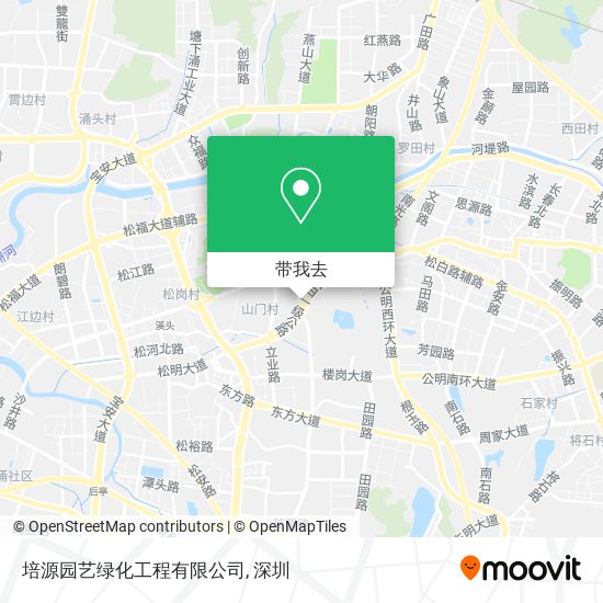 培源园艺绿化工程有限公司地图