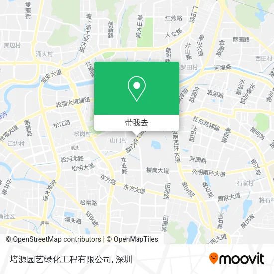 培源园艺绿化工程有限公司地图
