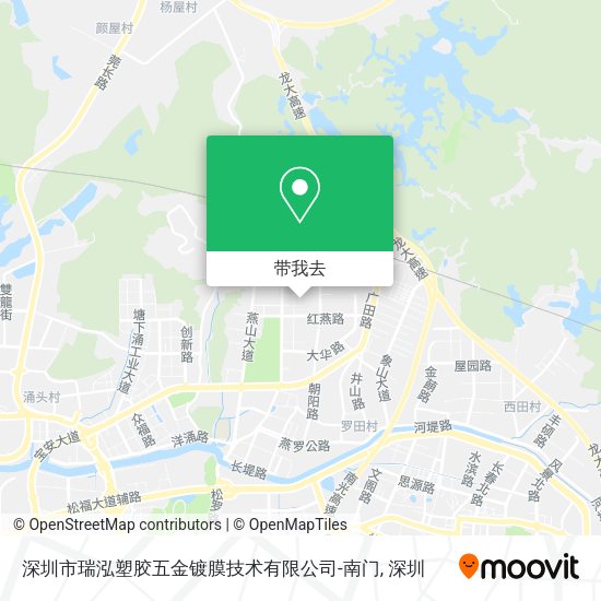 深圳市瑞泓塑胶五金镀膜技术有限公司-南门地图