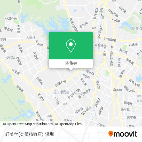 轩美丝(会员精致店)地图
