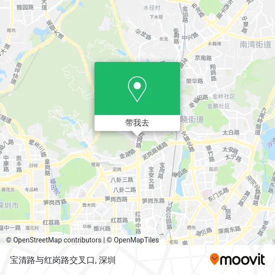 宝清路与红岗路交叉口地图