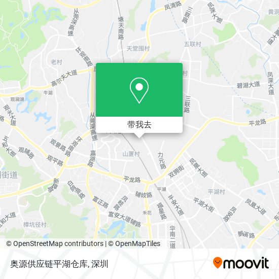 奥源供应链平湖仓库地图