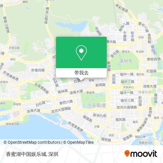 香蜜湖中国娱乐城地图