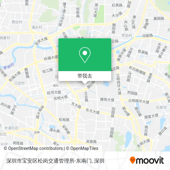 深圳市宝安区松岗交通管理所-东南门地图
