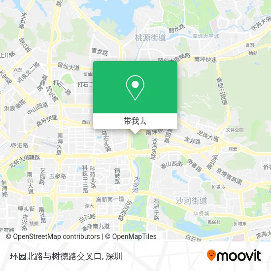 环园北路与树德路交叉口地图