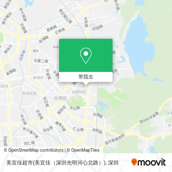 美宜佳超市(美宜佳（深圳光明河心北路）)地图
