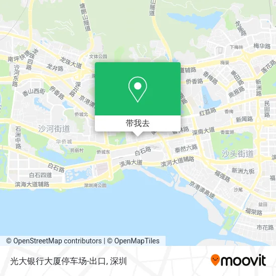 光大银行大厦停车场-出口地图