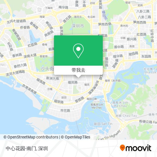 中心花园-南门地图