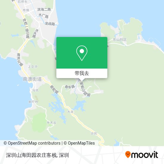 深圳山海田园农庄客栈地图