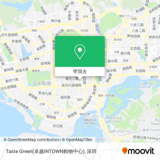 Taste Green(卓越INTOWN购物中心)地图