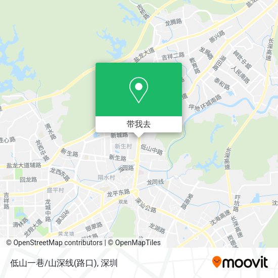 低山一巷/山深线(路口)地图
