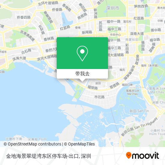 金地海景翠堤湾东区停车场-出口地图
