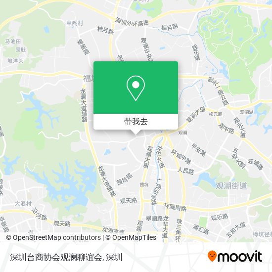 深圳台商协会观澜聊谊会地图