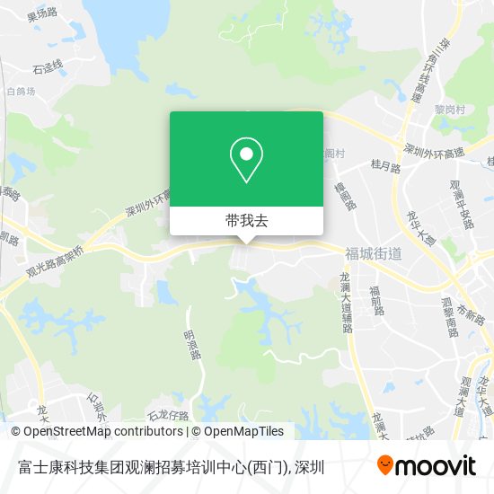 富士康科技集团观澜招募培训中心(西门)地图